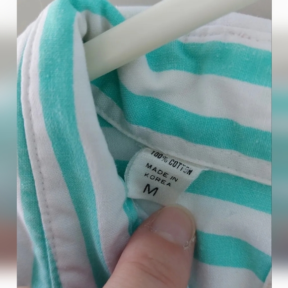 Mens Vintage Striped shirt Aviator Flying Kit London Size M - Picture 3 of 7